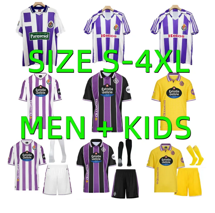 25 26 Real Valladolid soccer jerseys 1984 Retro AMALL AH Club 2025 2026 camisetas de futbol Equipment MONCHU G. PL .ATA I.SANCHEZ MARCOS FOOTBALL SHIRTS Man kids Kits kit
