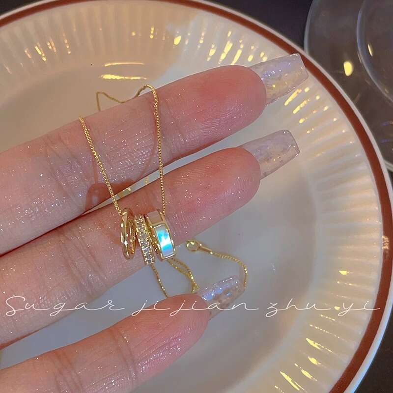 SUGAR Super Fairy Mother-of-Pearl Small Waist Necklace for Women Summer Light Niche Design Sense High-End Versatile Collarbone Chain