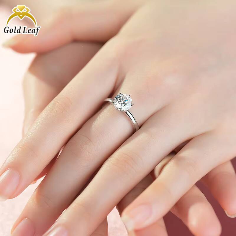 14K Gold 1 CT 2 CT 3CT Round IGI GIA Custom Design Lab Grown Diamond Rings for Women