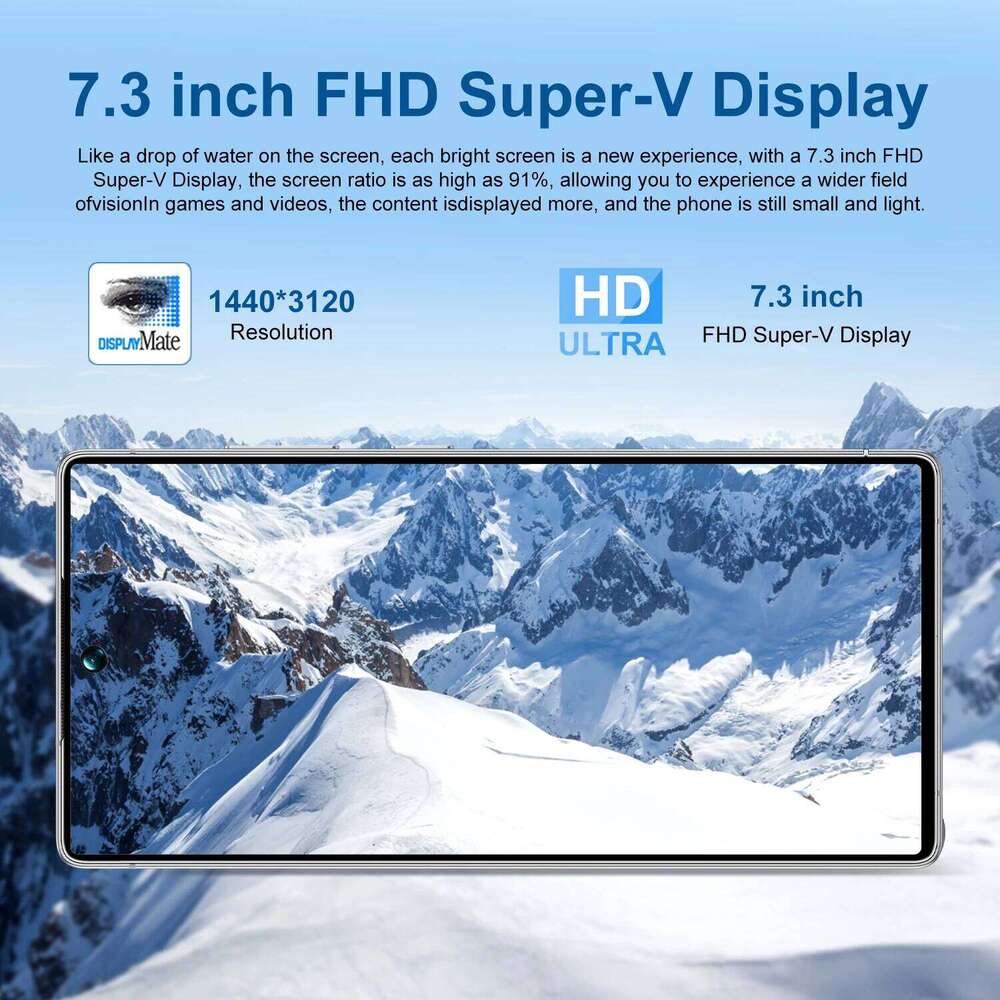 2025 HOT S26 Ultra 7.3HD Global Edition Original Smart Dual Card 7800mAh Battery Facial 5G card dual standby Android 14