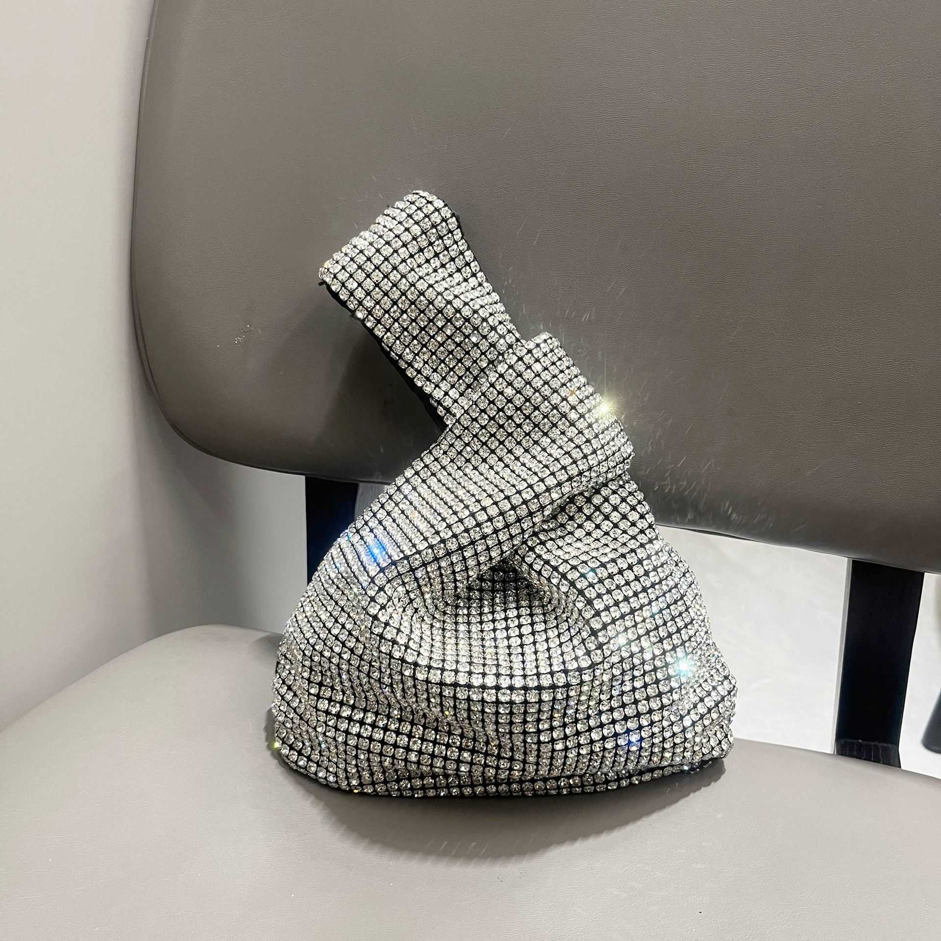 designer bag Women's Handbag Shiny Rhinestone Handmade Clutch Evening Bag Small Handbag