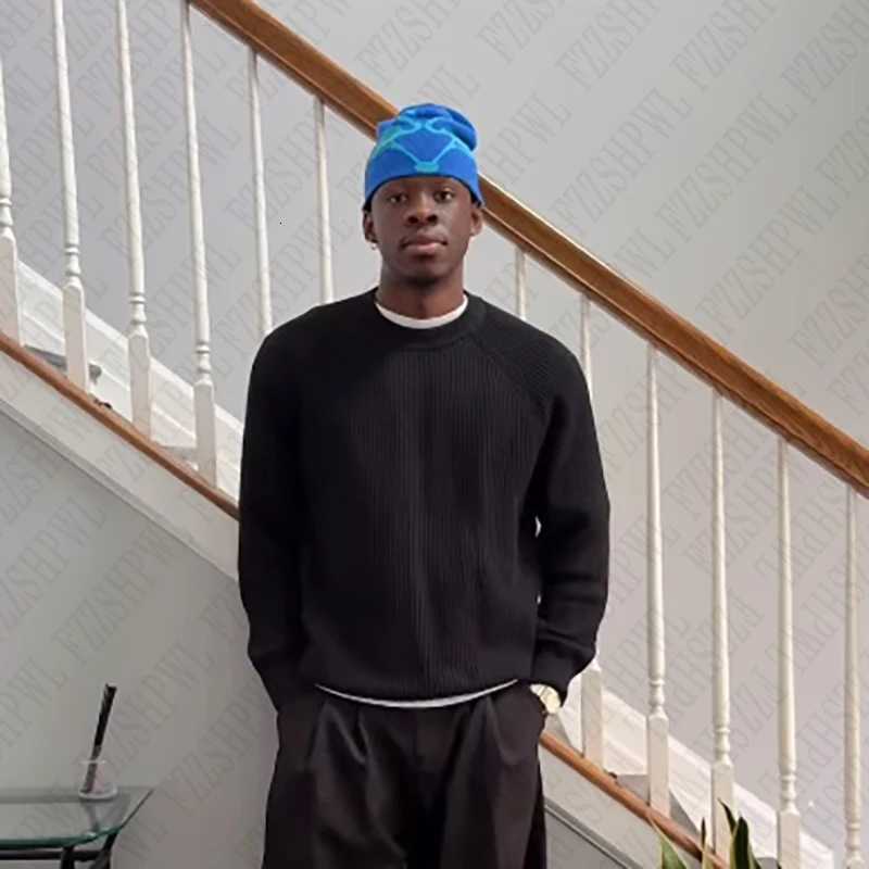 Fashion Solid Color Knitwear Pullover Vintage Aesthetics Streetwear Hip Hop Men Y2K Clothes Acrylic Knitted Sweater Loose Casual XJ250805