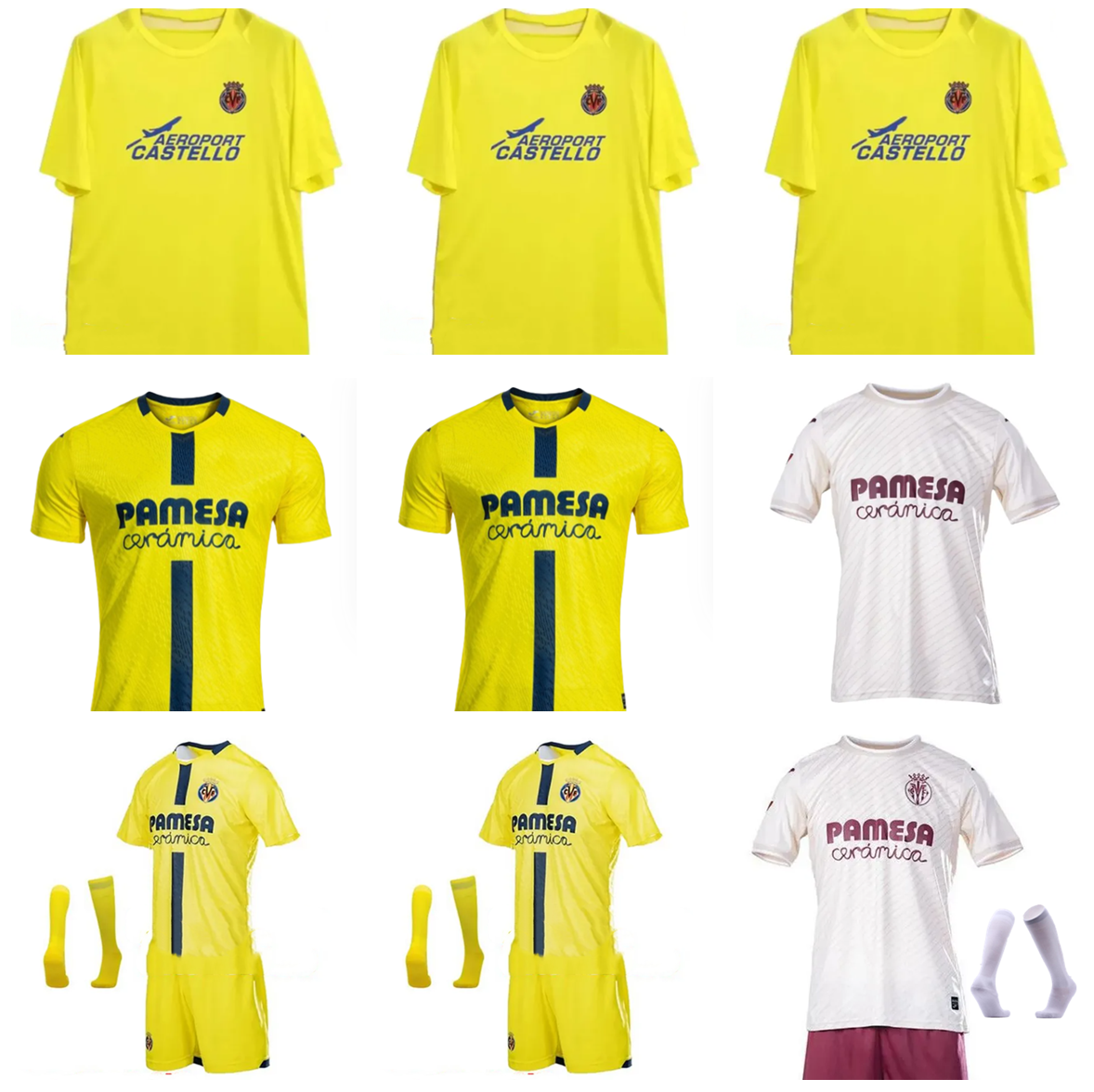25 26 Villarreal CF soccer jerseys S.CAZORLA CAPOUE MORENO M.TRIGUEROS 2025 2026 CHUKWUEZE PACO FOYTH SORLOTH A.PEDRAZA ALCACER full sets Football Shirts kids Kit