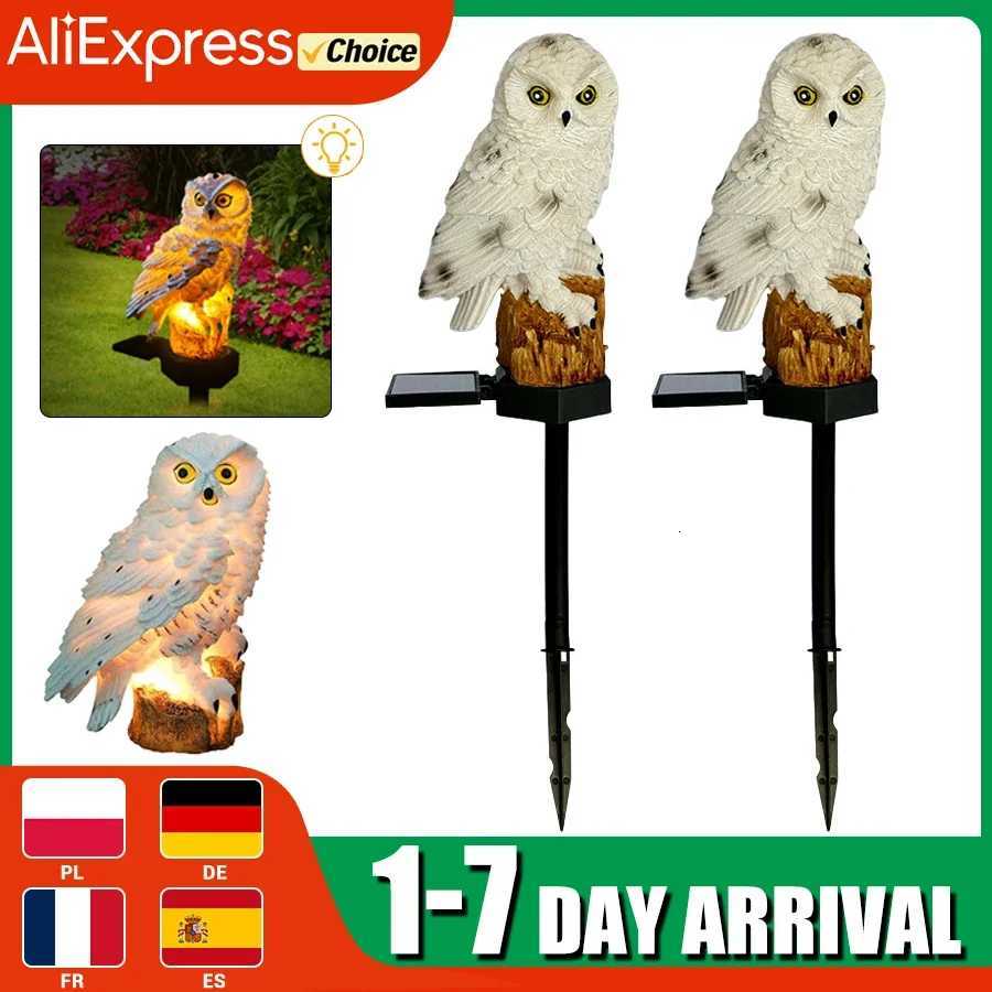 Solar Lamp Owl Animal Solar Garden Lights Solar Powered Solar Led Light Outdoor Garden Decoration Lamp Waterproof Solar Lights XJ250804