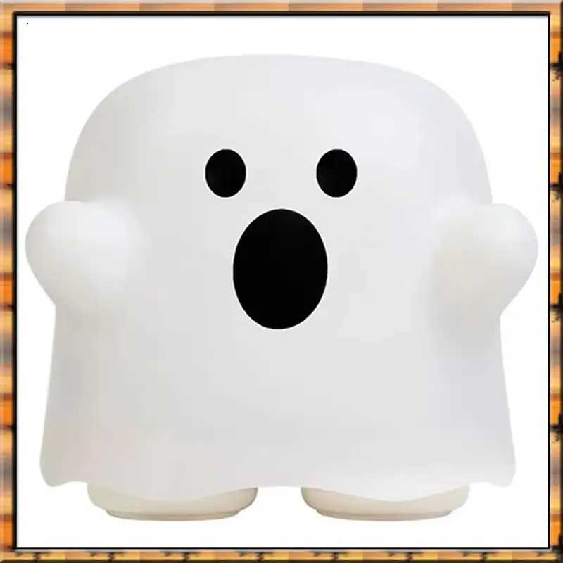 78K New Cute Ghost LED Night Light Touch Sensor Rechargeable Silicone Lamp Perfect Holiday Gift B XJ250804