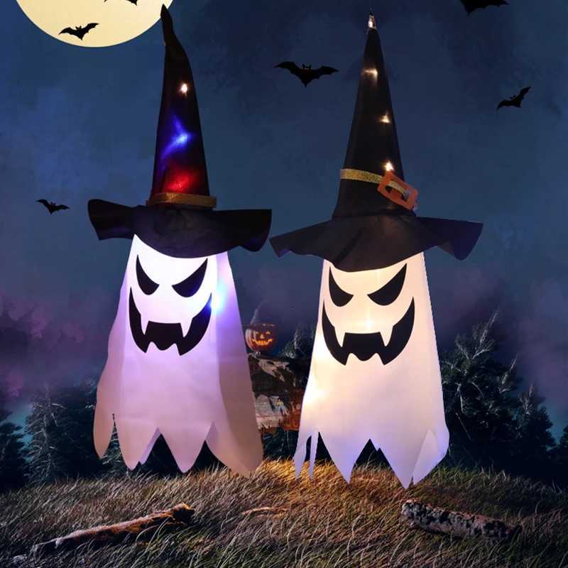 Halloween Decoration Scary Ghost Windsock Glows in The Dark Party Gifts Party Hanging Flags Day of The Dead DecorationXJ250804