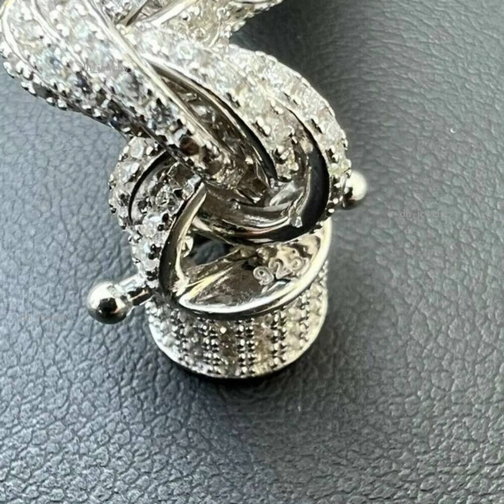 Twisted Moissanite Rope Chain for Men Custom Hip Hop Iced 9mm Thickness Sier Jewelry Necklaces CHRISTIAN Hiphop