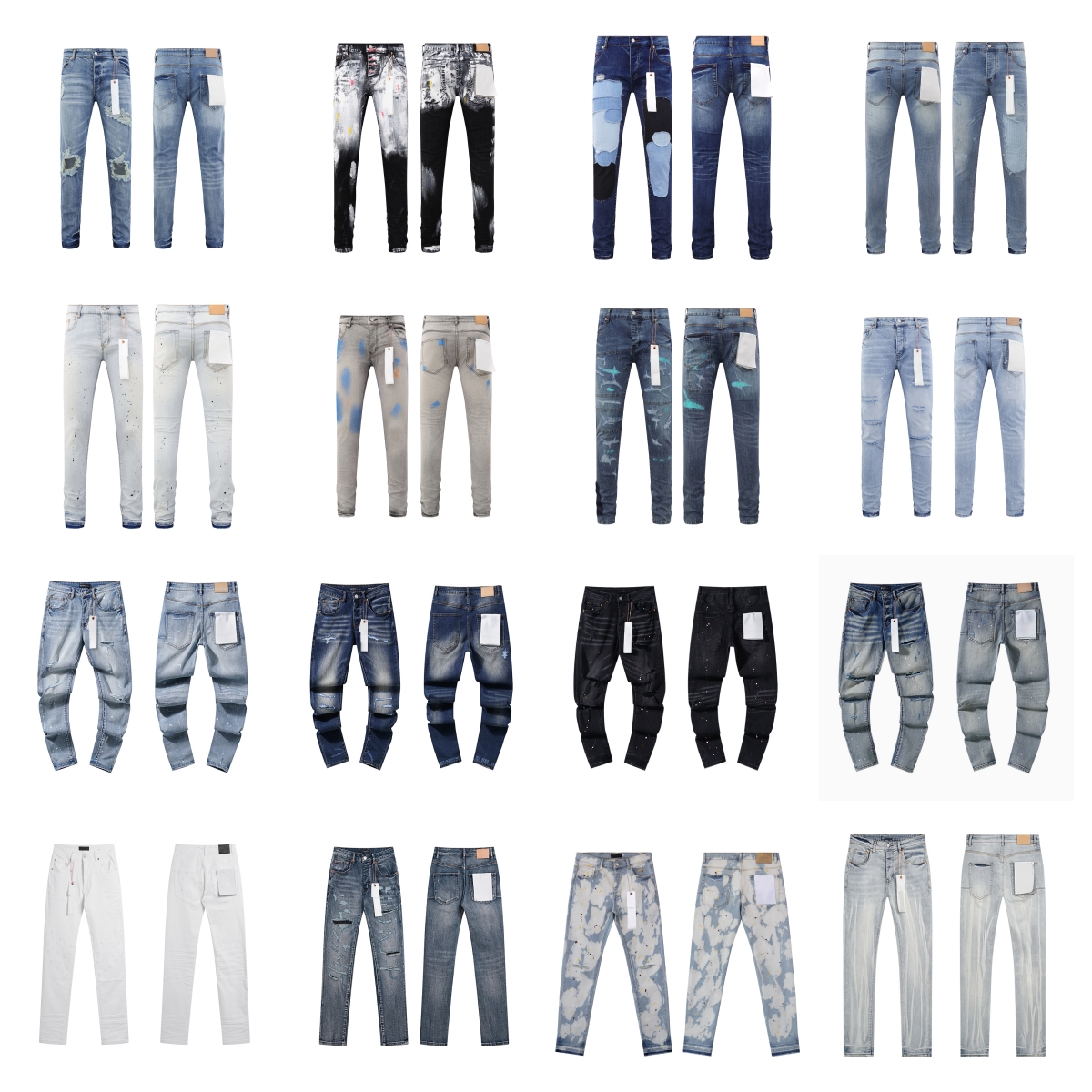 jeans designer men jeans mens designer jean pants brand baggy womens retro casual hip hop streetwear designers joggers pant hole black skinny slim Jeans man