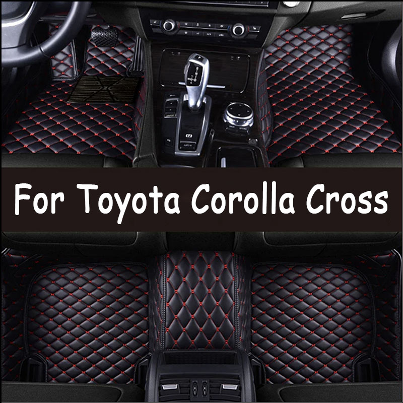 Car Floor Mats For Toyota Corolla Cross 2022 2023 Custom Auto Foot Pads Automobile Carpet Cover Interior Accessories