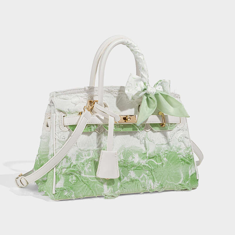 Denim Handbag 2025 Spring Summer Platinum Light Luxury High-end Fashion Trend Single Shoulder Crossbody Bag for Women