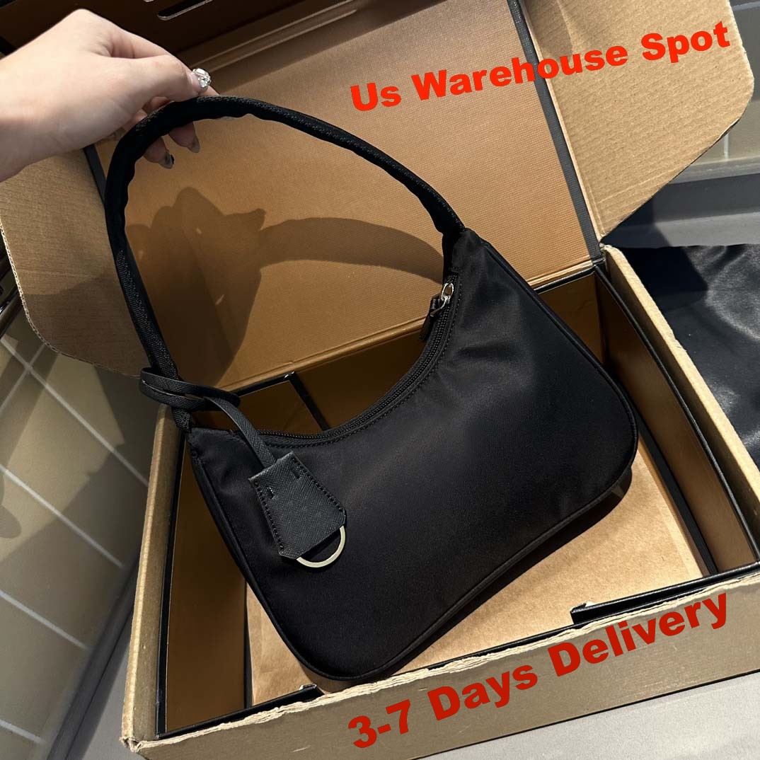 Designer Luxury Bag The 2000-2005 Re-Edition Nylon Underarm Crescent Shoulder & Crossbody Handbag/Purse