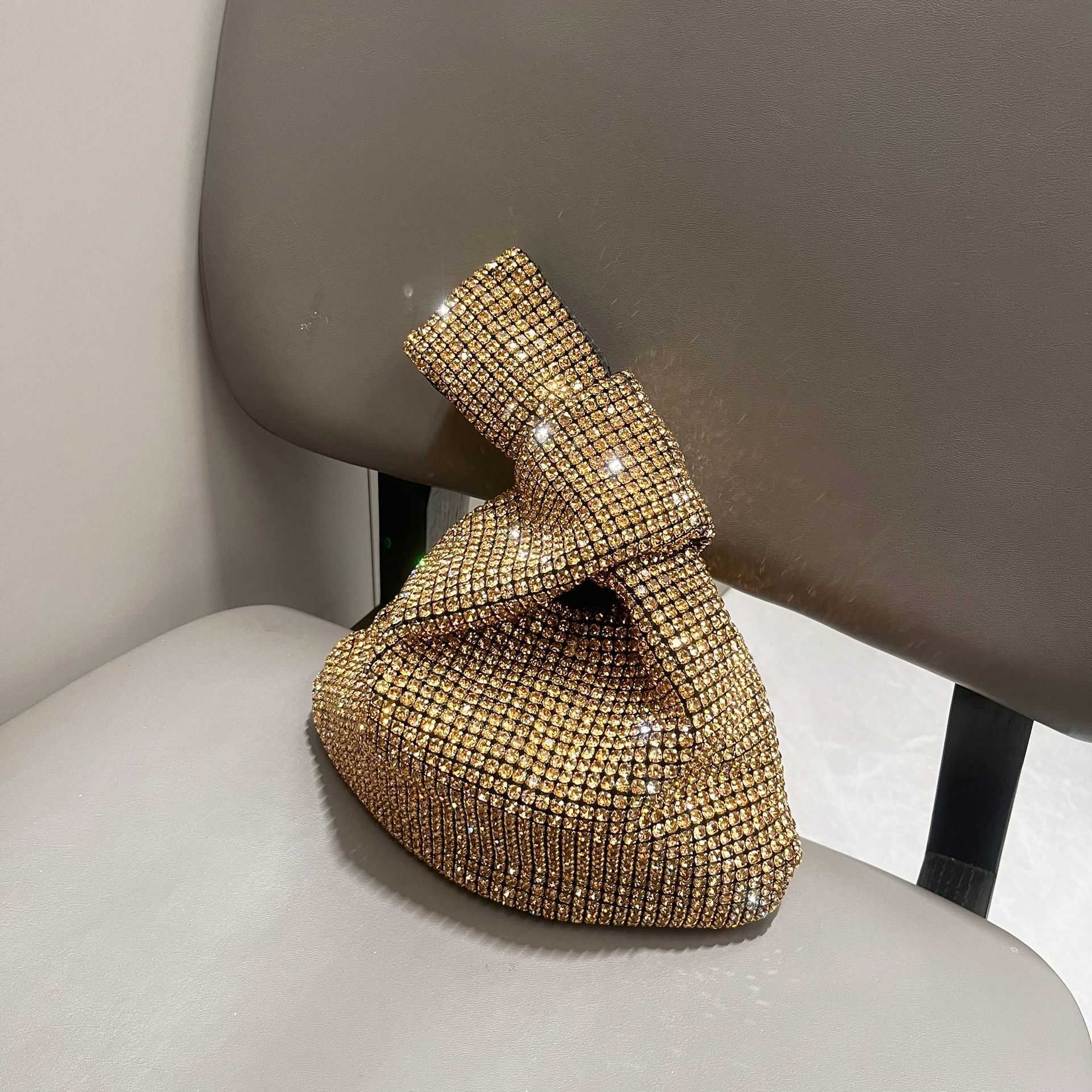 designer bag Women's Handbag Shiny Rhinestone Handmade Clutch Evening Bag Small Handbag