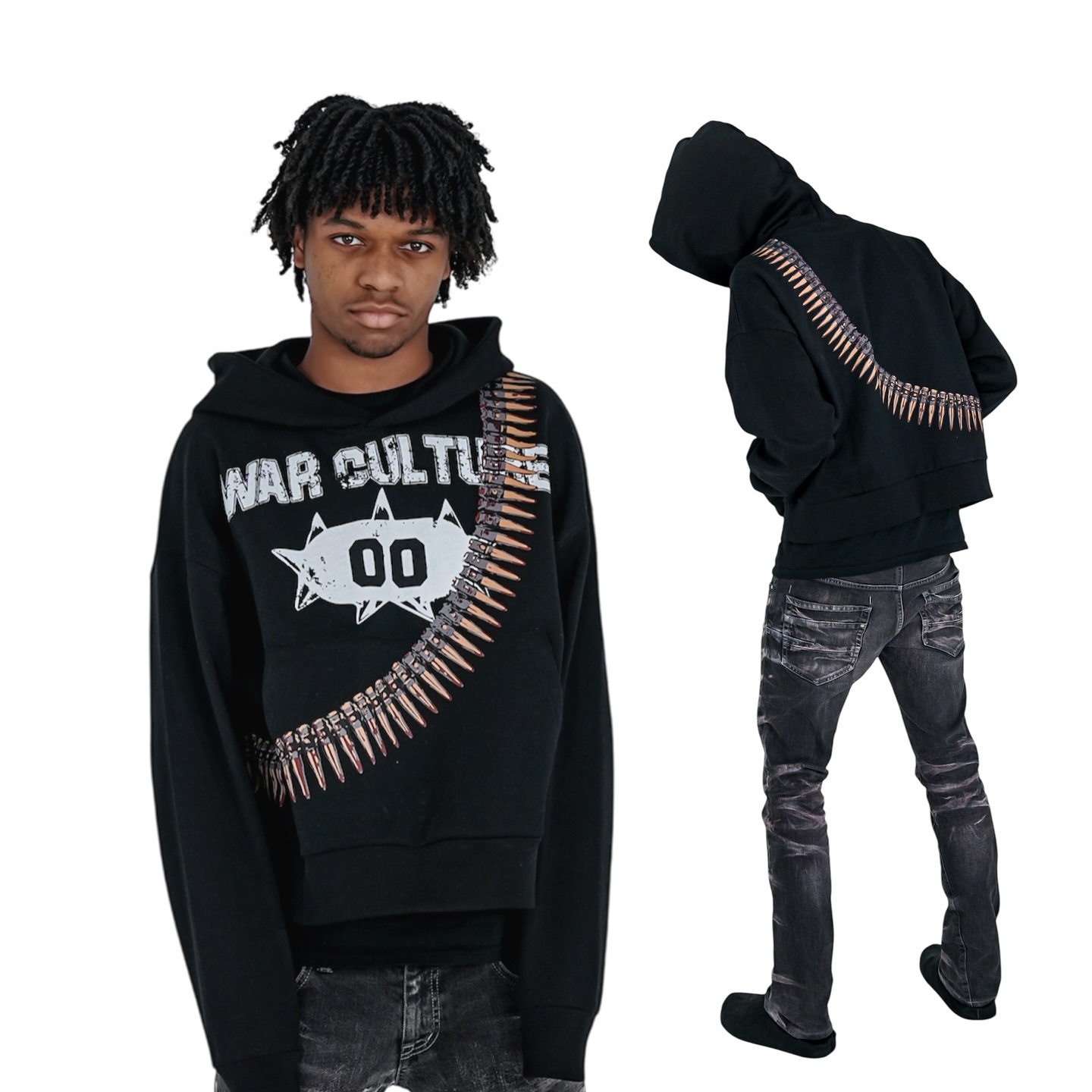 Men's Hoodies American Hip-hop Casual Letter Printing Trendy Brand Hoodie Men 2025 High Street Harajuku Punk Oversized Sweatshirt Women