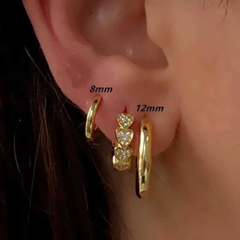 3PCSTwist Huggie Earring Set For Women Fashion Tragus Hoop Earring Bulk Cartilage Piercing Helix Jewelry Lot Lobe Earring Pack Y250804