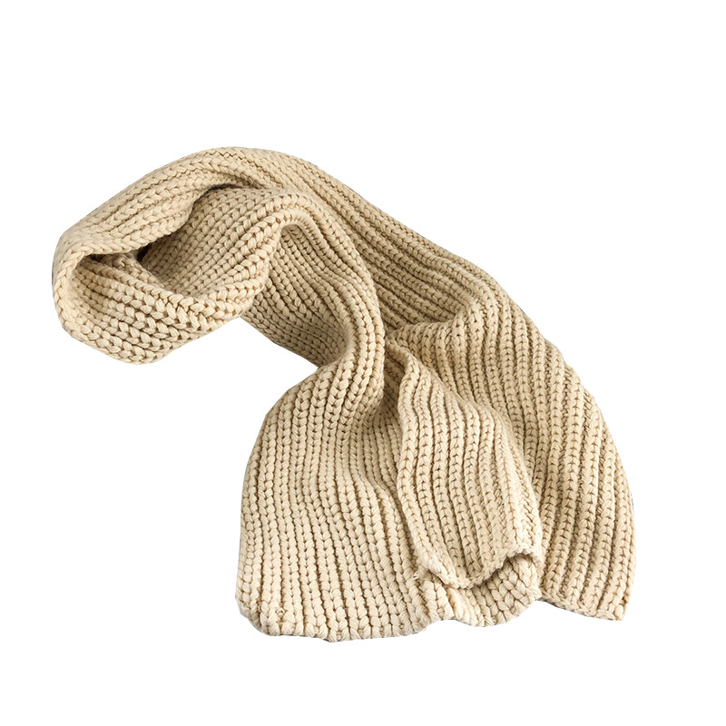 K1601 New autumn and winter European and American long tassel warm scarf solid color cashmere shawl versatile style