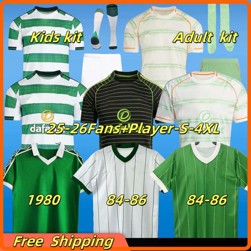 2025 2025 Celts Football Shirt 25 26 European Home Away Third Soccer Jerseys CelticFc DAIZEN REO McGREGOR Classic retro 1980 84 86 Anniversary Special men kids kits