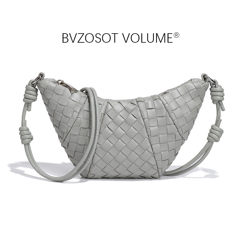 BVZOSOT VOLUME 2025 New Women's Bags with Design Handmade High - end Braided Cross - body Cowhorn Bags Single - shoulder Cross - body Small Squar