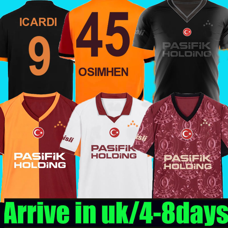 Mens 25 26 Galatasara y ICARDI sane Emergency Fourth Soccer Jerseys Osimhen MERTENS Michael Falcao 2024 2025 2026 99 00 13 14 vintage Football Shirt