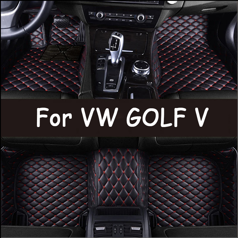 Custom Car Floor Mats For VW GOLF IV V 1997 to 2008 4th 5th Auto Carpets Foot Coche Accessorie