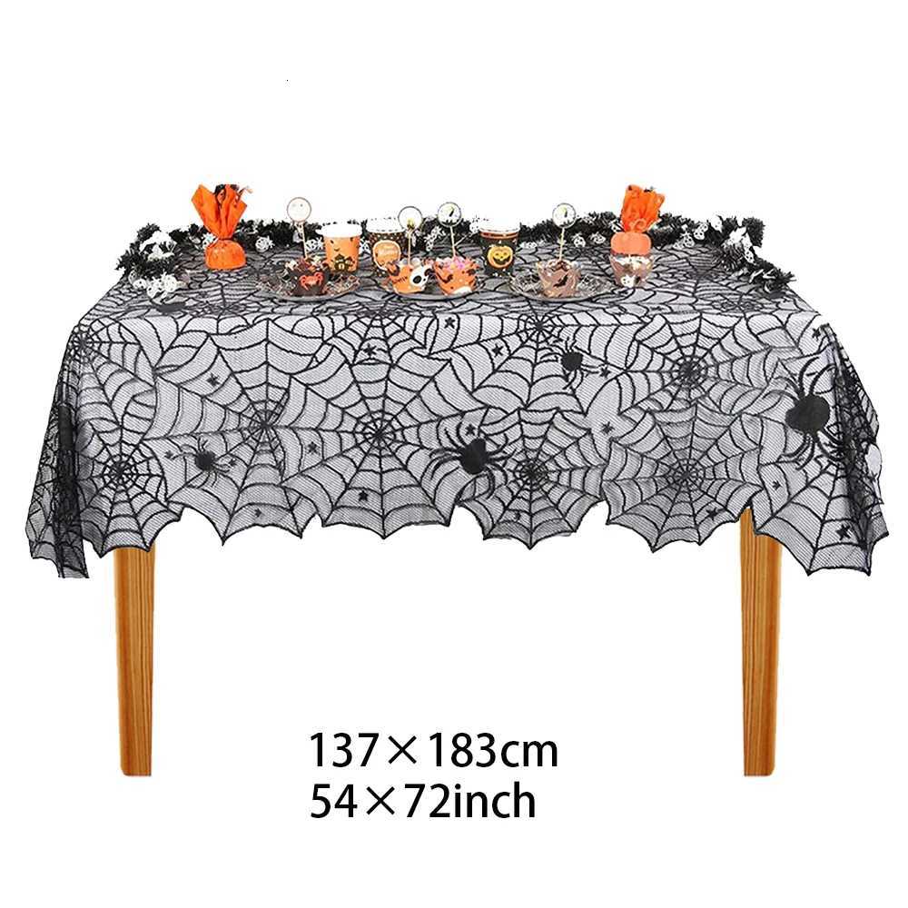 Halloween Tablecloth tablecover table decor Haunted House Pumpkin Spider Web Tablecloth 2025 Halloween Party Decoration SuppliesXJ250804