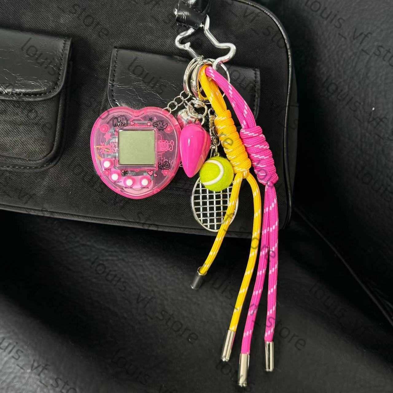 2025 Same Style Niche Baseball Car Keychain Bag Pendant Handmade Couple Woven Lanyard H250805