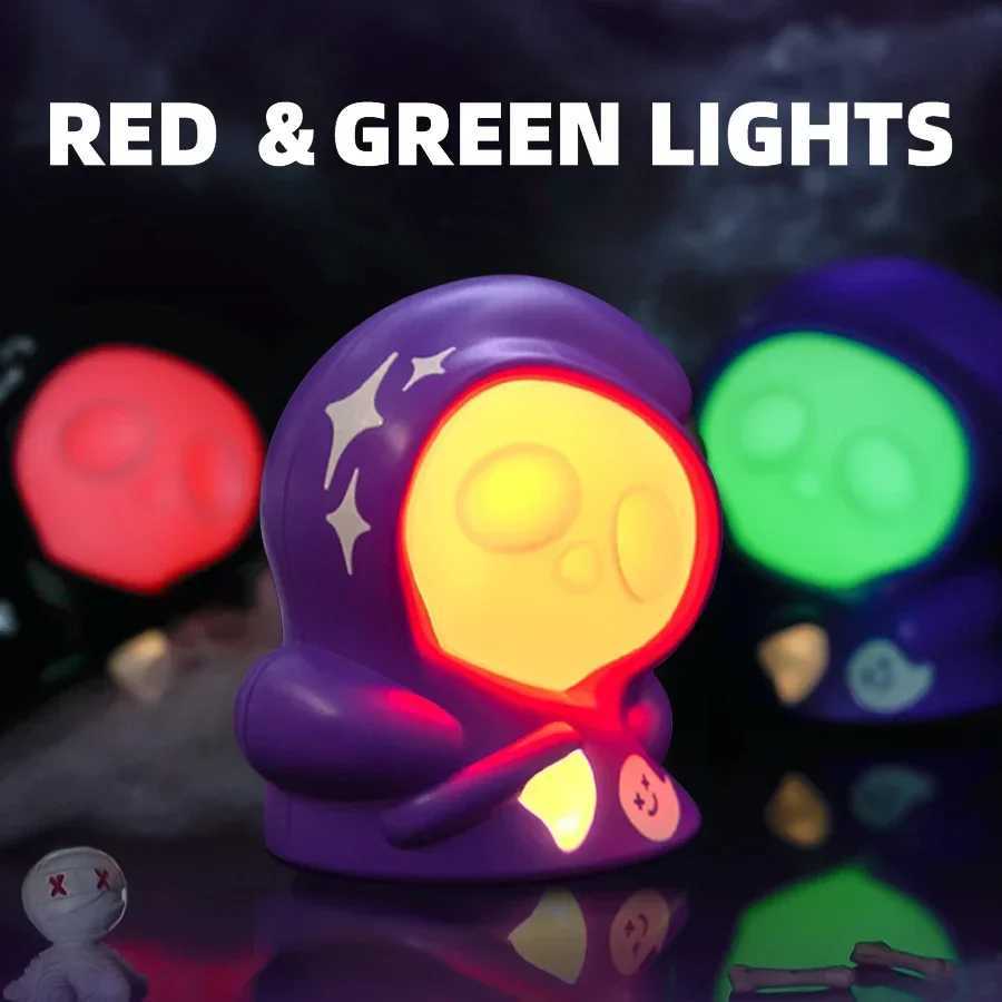 Halloween Ghost Night Light Rechargeable with 3 Color Adjustable Creative Lighting Ornaments for Kids Gift Festive Party Desk DecorXJ250804