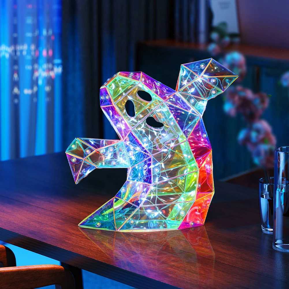 gorgeous Shining LED Ghost Lights Halloween Decor Lights Halloween Ghost Decorations Halloween Light Up Ghost for Indoor Outdoor XJ250804