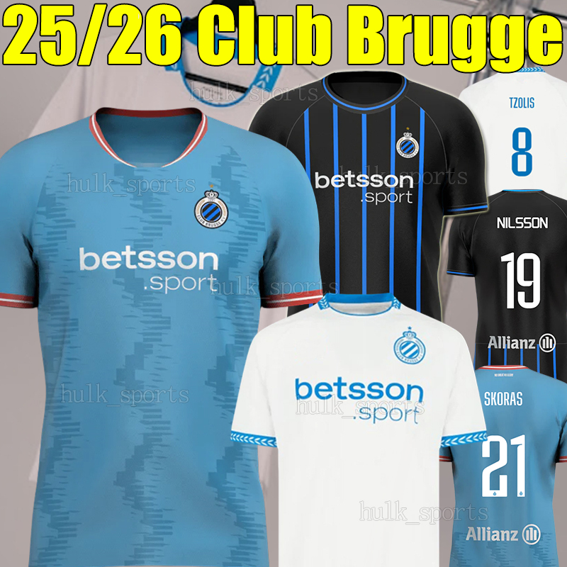 Club Brugge 25/26 JUTGLA 3rd soccer jerseys VANAKEN VERMANT NILSSON TALBI DE CUYPER JASHARI MECHELE ORDONEZ VETLESEN ONYEDIKA men kids kits sets football shirts