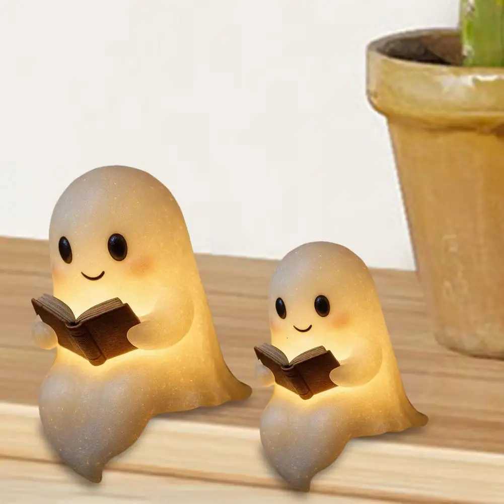 Halloween Ghost LED Night Light Ghost Table Lamp Book Light Cute Cartoon Birthday Gifts for Bedroom Bedside Sleep XJ250804