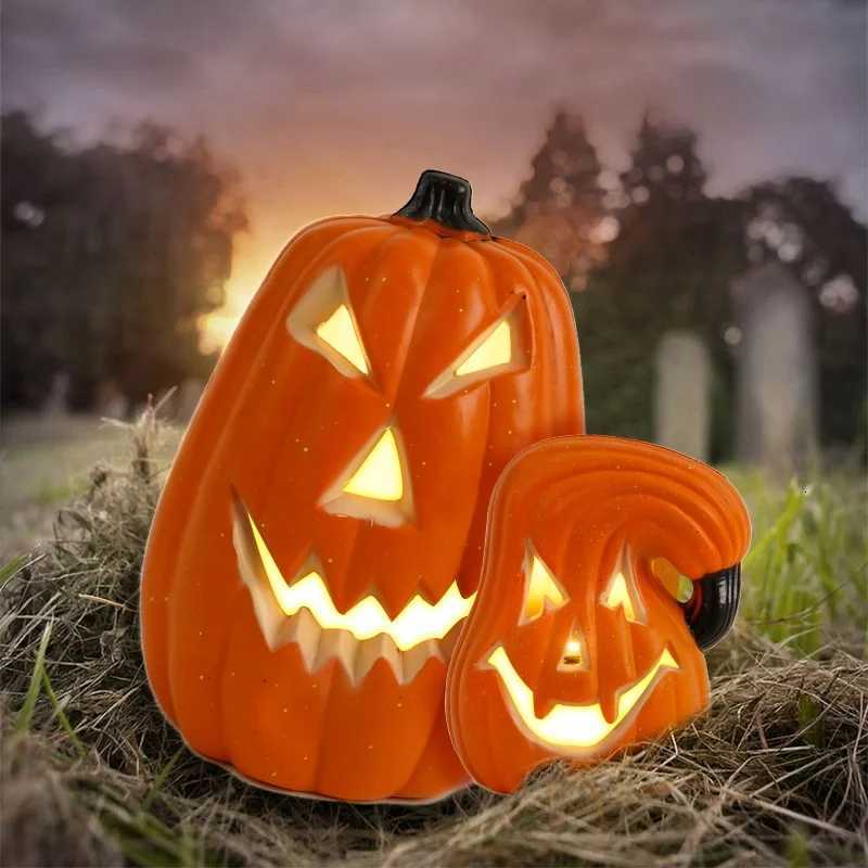 Jack-o-lantern LED Party Decorations Halloween Scene Layout Decoration Luminous Small Halloween Ornaments Pumpkin Lantern XJ250804