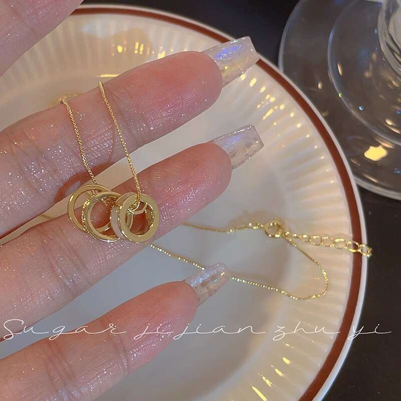 SUGAR Super Fairy Mother-of-Pearl Small Waist Necklace for Women Summer Light Niche Design Sense High-End Versatile Collarbone Chain