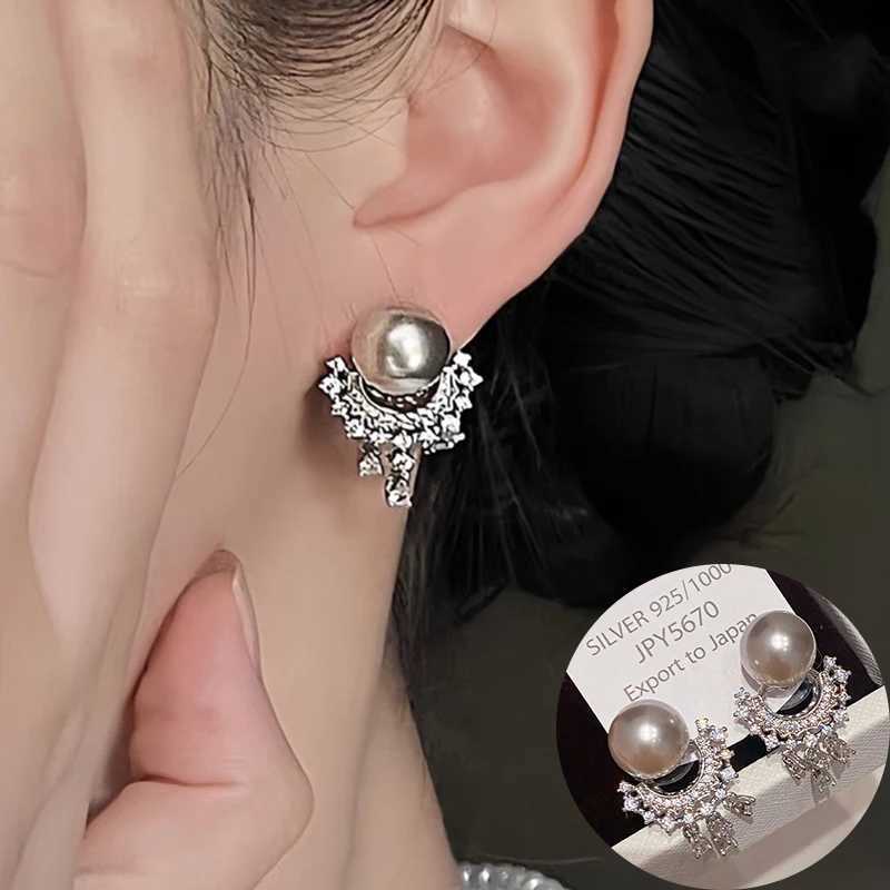 Exquisite Pearls Crystal Tassels Drop Earrings Zircon Pearl Luxury Stud Earrings For Women Brincos Pendientes Fine Jewelry Gifts Y250804
