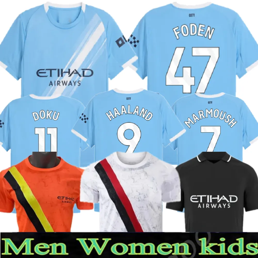 MARMOUSH HAALAND CHERKI 25 26 SOCCER JERSEYS REIJNDERS FODEN SAVINHO MAN RODRIGO GVARDIOL AIT-NOURI CITY KidSuper jersey football kit shirts men kids