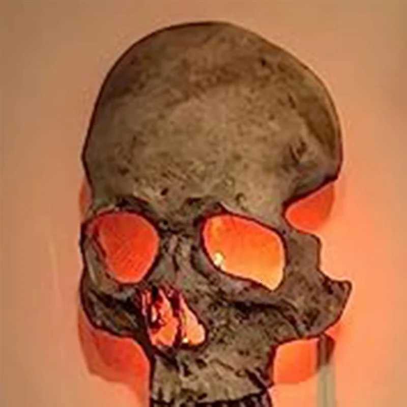 1 PCS Halloween Skull Night Light Horror Lamp Gothic Skull Night Lamp Skeleton Lamp Plug Into Wall Decorative Gothic US Plug-N37 XJ250804