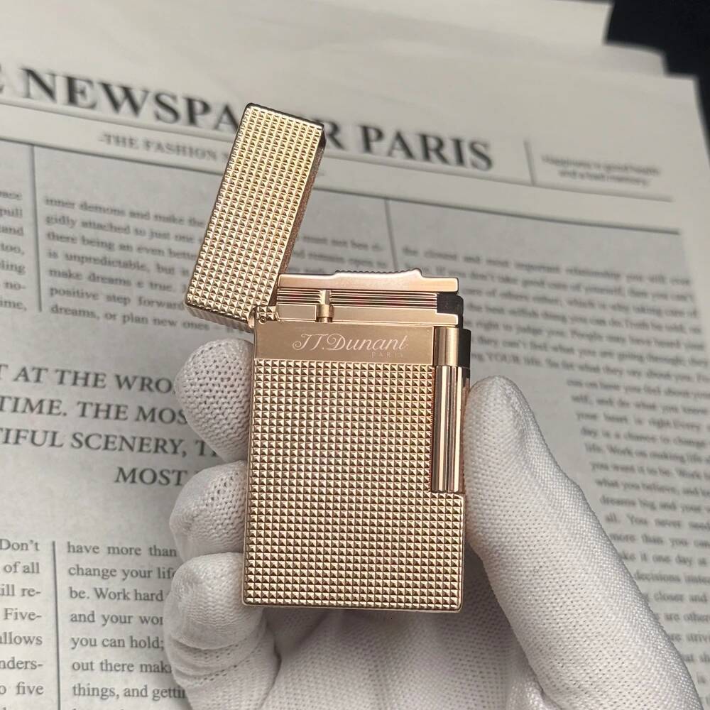 Lighters Clous de Paris Metal PING Engraved Lattice Accessory Cigar Tobacco Smoking Tools for Men Unique Gifts ST.D high-quality