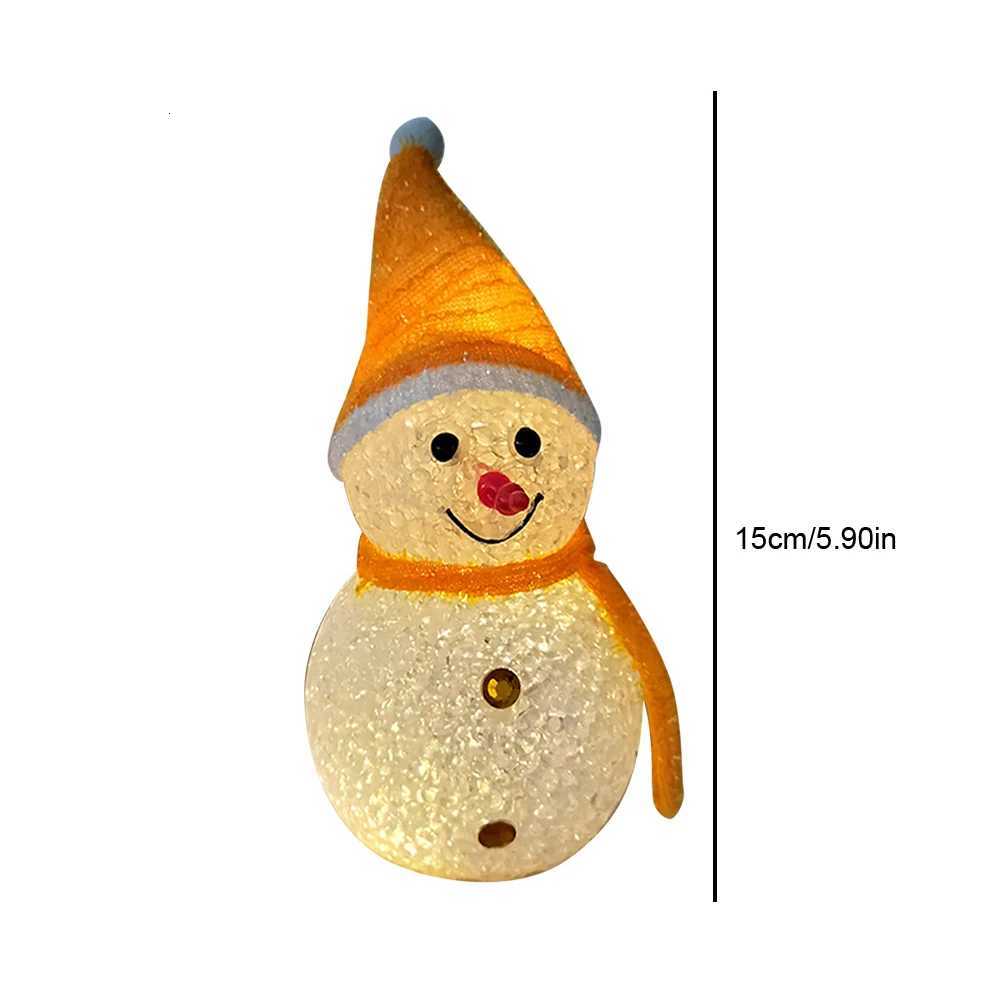 New Christmas LED Light Battery Powered Christmas Snowman Lantern Warm White Snowman Ground Lamp Waterproof Christmas Decoration XJ250804