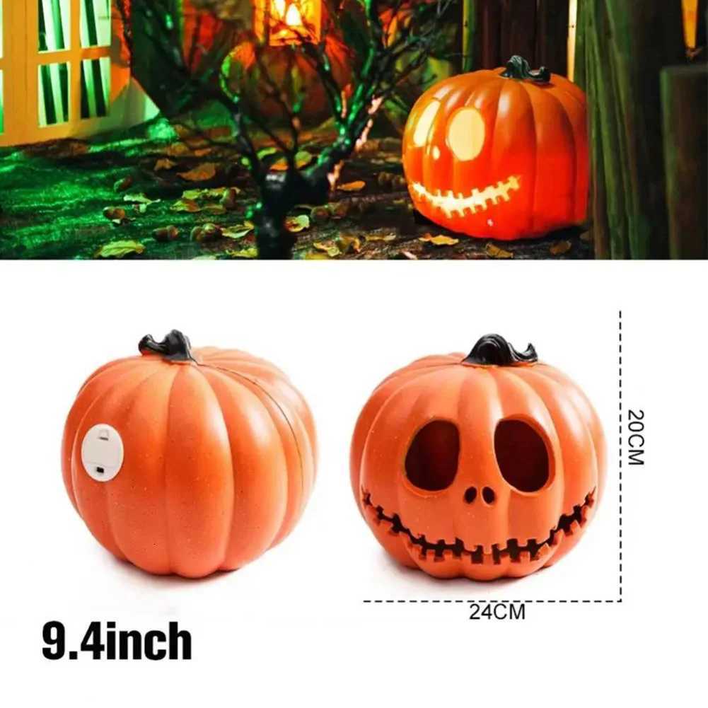 Halloween LED Pumpkin Lantern Decor Plastic Flashing Jack O Lantern Battery Operated Light Lamp Home Prop Bar Scene Layout Decor XJ250804