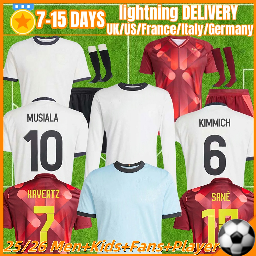 2526 football jersey 125 Year Anniversary Germanys woman Soccer Jerseys 25 26 Player Version HUMMELS KROOS GNABRY MUSIALA MULLER HAVERTZ Whiteout Beckenbauer