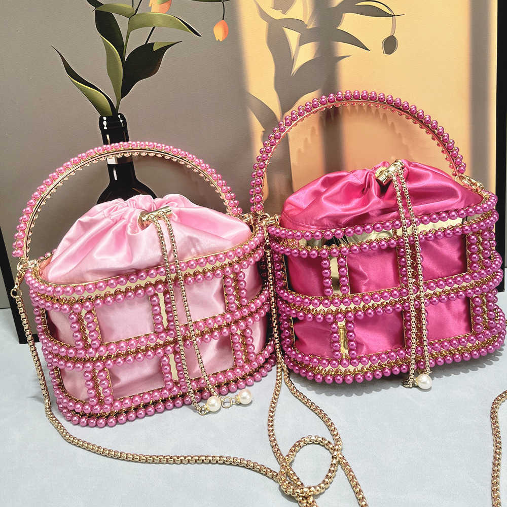 luxury bag designer bags New Birdcage Bag with Rhinestones Fashion Evening Bag Women's Handbag Metal Chain Evening Bag