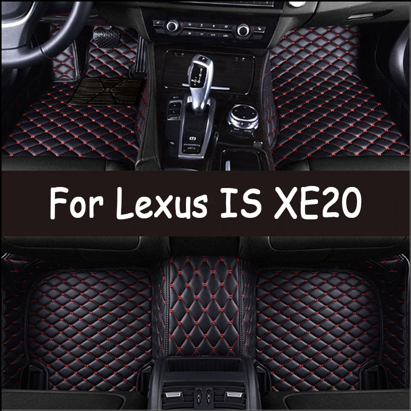 Car Floor Mats For Lexus IS XE20 2006 to 2013 IS250 300h 200d 220d Carpet Mat Rug Anti Dirt Protective Pad Car Accessories