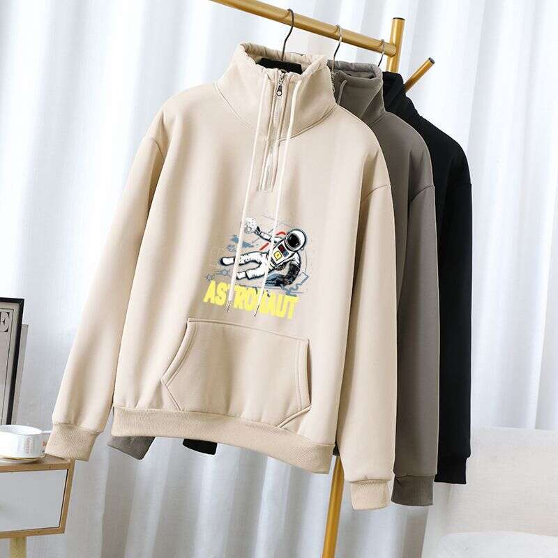 2023 New Half-Zipper Stand-Collar Sport Pullover Men's Fall Casual Fashion Jersey Trend