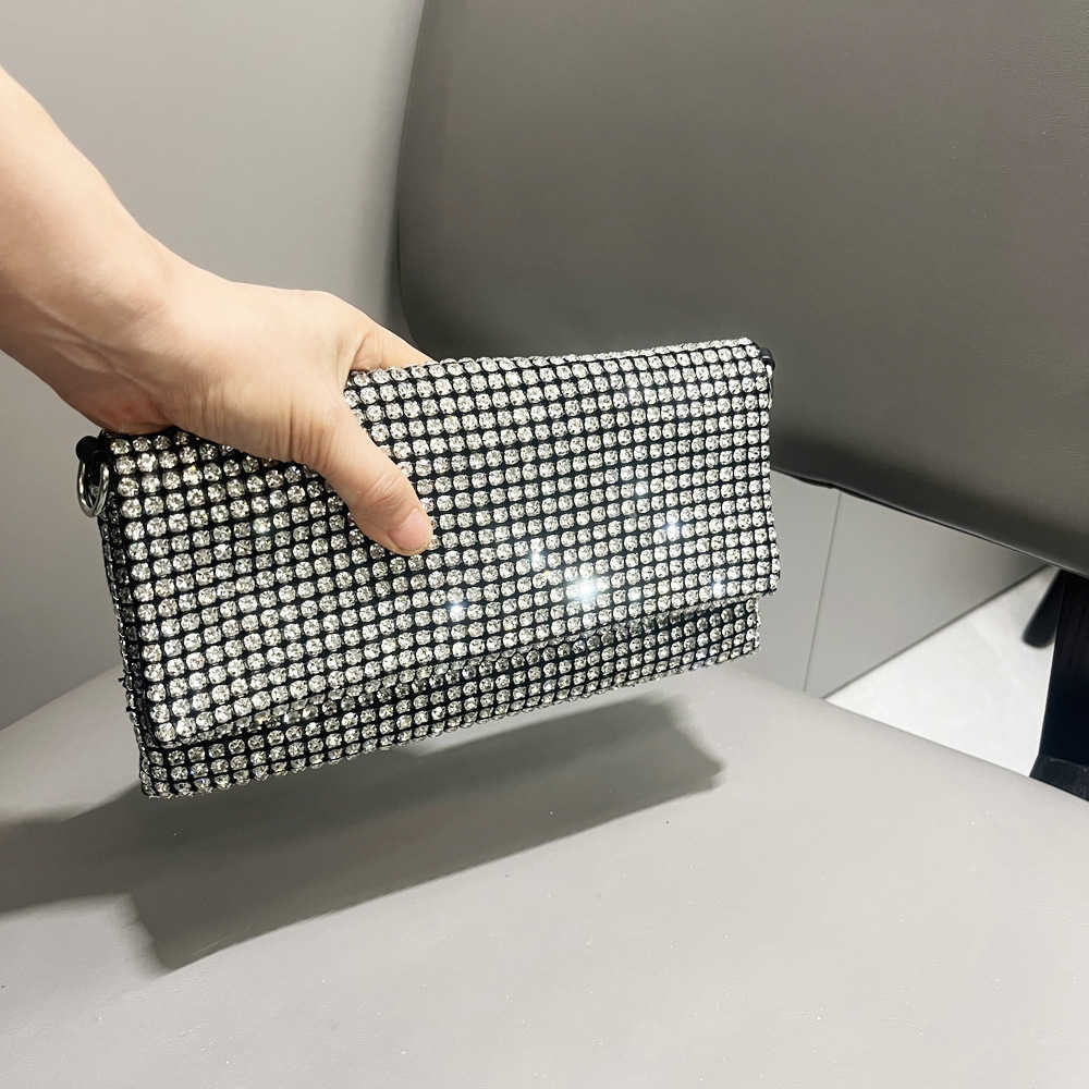 designer bag Women's bag shiny rhinestone handbag designer dinner bag chain bag mobile phone bag