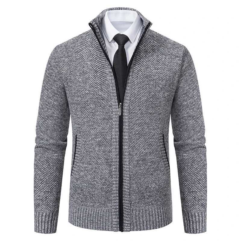 Vintage Knitted Cardigan Jacket Men Winter Casual Sweaters Long Sleeve Turn-down Collar Sweater Coats Autumn Fashion OuterwearXJ250805