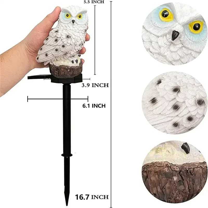 Solar Lamp Owl Animal Solar Garden Lights Solar Powered Solar Led Light Outdoor Garden Decoration Lamp Waterproof Solar Lights XJ250804