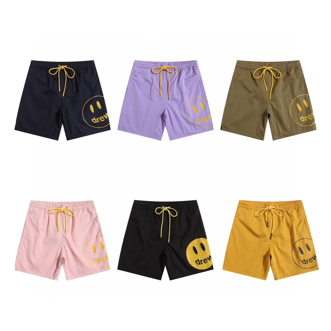 Drew House Hot Sale Men Crystal shorts, beach shorts, casual, versatile, trendy brand-name printed shorts 25ss