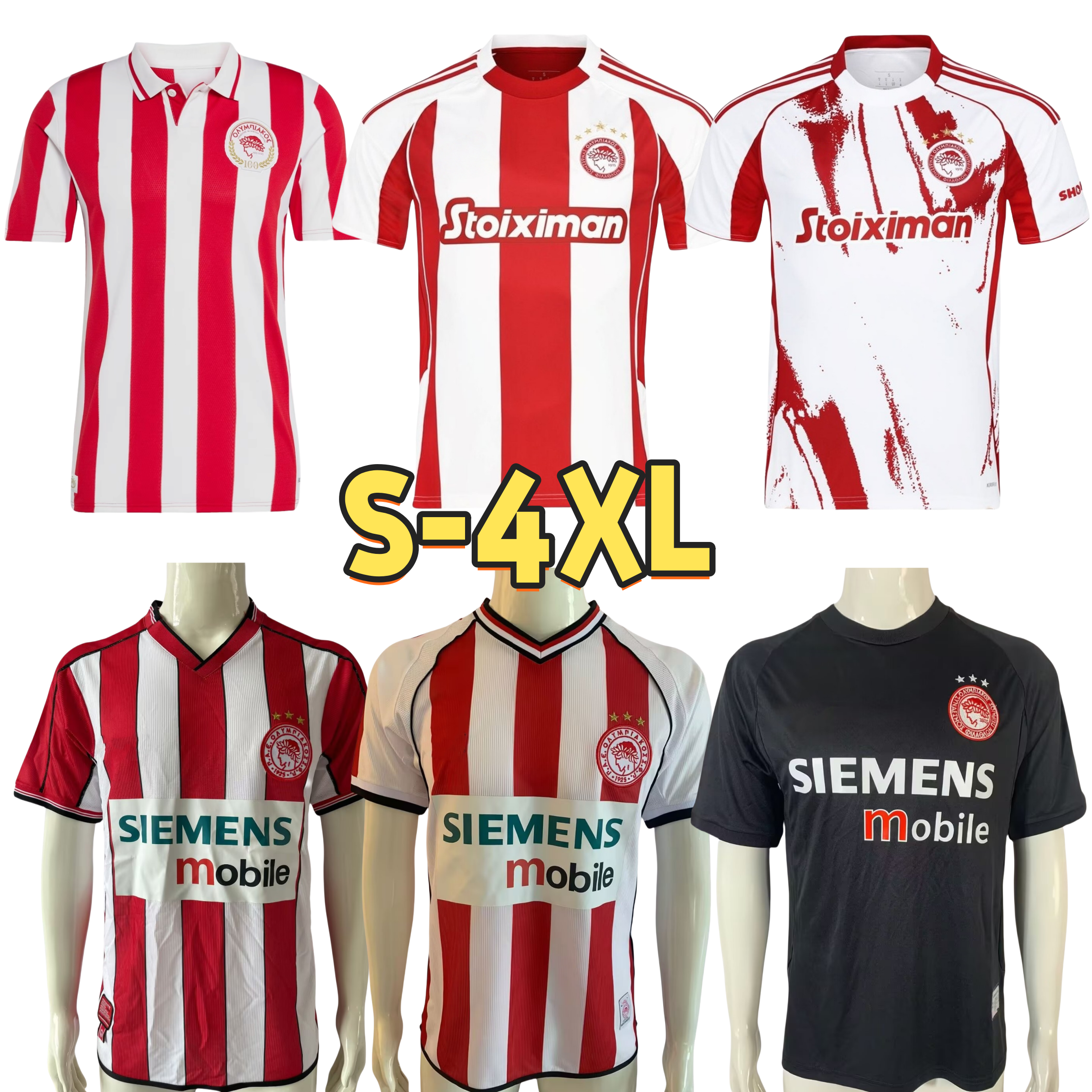Olympiacos Jersey 2025 2026 Centenary Kit Soccer Jerseys Greece Olympiakos UI JO HWANG MASOURAS OLEG KUNDE BIEL JAMES BAKAMBU EL ARABI VALBUENA 25 26 football shirt