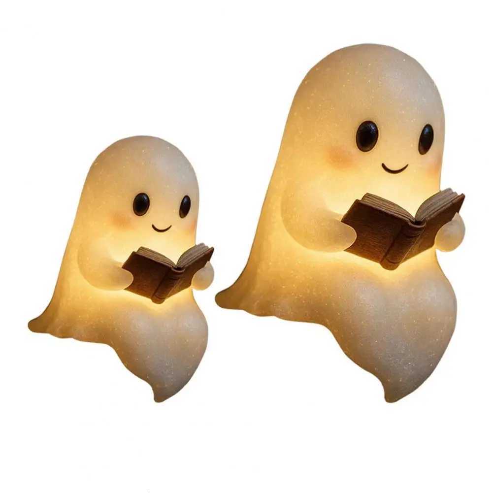 Halloween Ghost LED Night Light Ghost Table Lamp Book Light Cute Cartoon Birthday Gifts for Bedroom Bedside Sleep XJ250804