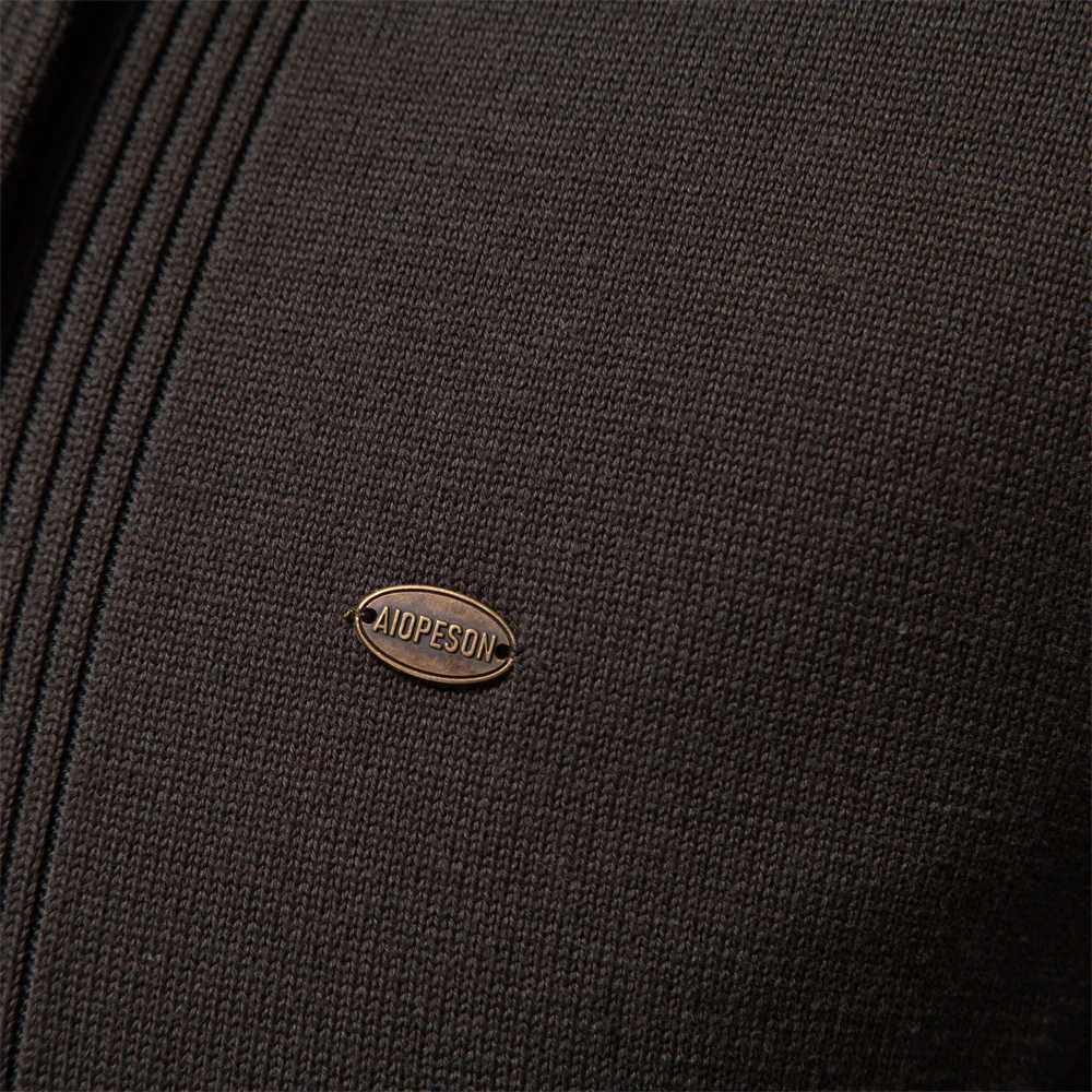 2023 New Winter Cotton Cardigan for Men Quality Mens Sweater Fashion Turn Down Collar Knitted Sweaters for Men XJ250805