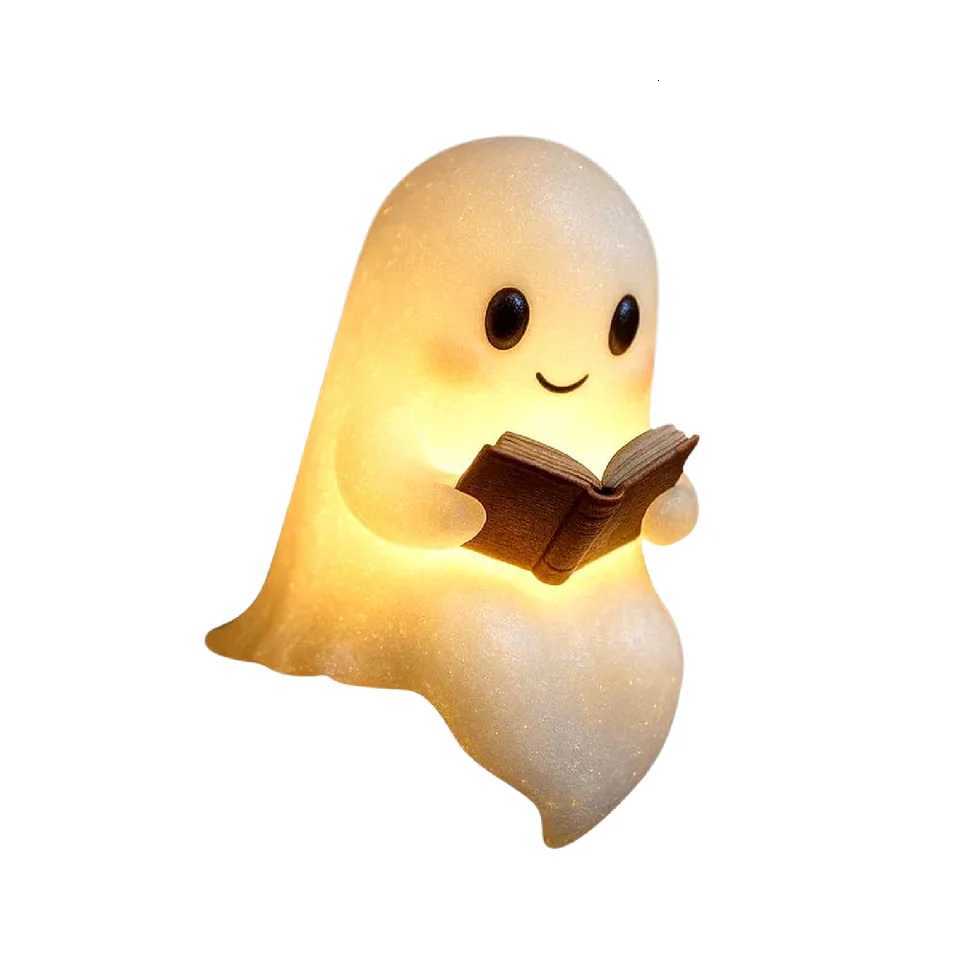 ute Ghost Reading Book Lamp Halloween Ghost Night Light LED Night Light for Readers Book Lovers XJ250804