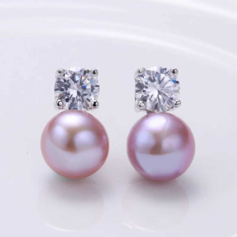 New Fashion 925 Sterling Silver Natural Freshwater Pearl Earrings for Women Fine Jewelry Gifts Wife Mother Y250804